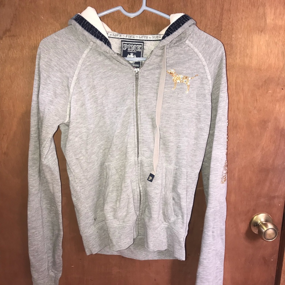 Pink zip up